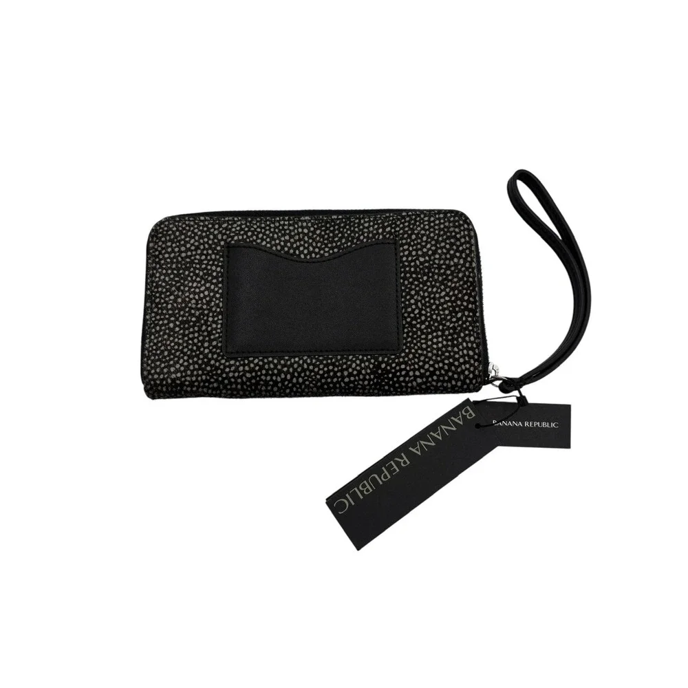 Banana Republic Black and Gray Wristlet Clutch - Picture 1 of 8